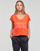Vêtements Femme T-shirts manches courtes Only ONLKELLY S/S V-NECK TOP BOX CS JRS Orange