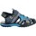 Chaussures Fille Sandales et Nu-pieds Geox Sandale Cuir  Borealis Bleu
