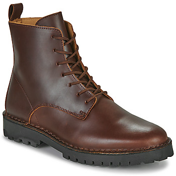 Chaussures Homme Boots Selected SLHRICKY LEATHER LACE-UP BOOT Marron