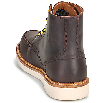 Selected SLHTEO NEW LEATHER MOC-TOE BOOT MArron