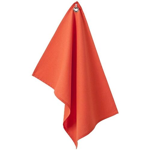 Objets de décoration Torchons Lefebvre-Textile Essuie mains en coton couleur Corail 50 x 70 cm Orange