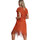 Vêtements Femme Paréos Admas Tunique de plage Sunset Palm Orange