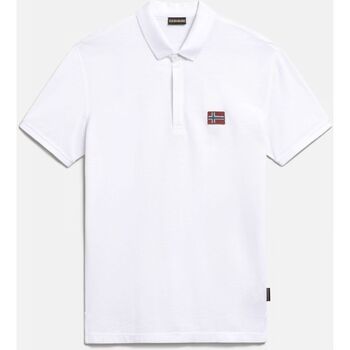 Vêtements Homme T-shirts & Polos Napapijri EBEA NP0A4G2M-002 BRIGHT WHITE Blanc