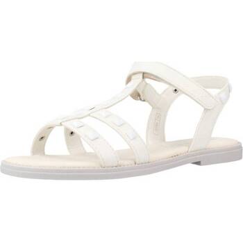 Chaussures Fille Sandales et Nu-pieds Geox SANDAL KARLY GIRL Blanc