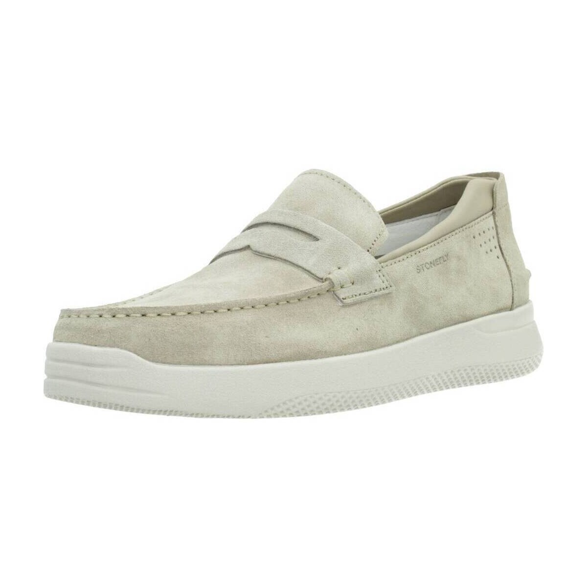 Chaussures Homme Mocassins Stonefly CUSTER 10 VELOUR Beige