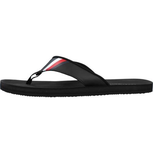 Chaussures Homme Tongs Tommy Hilfiger COMFORTABLE PADDED BEACH Noir