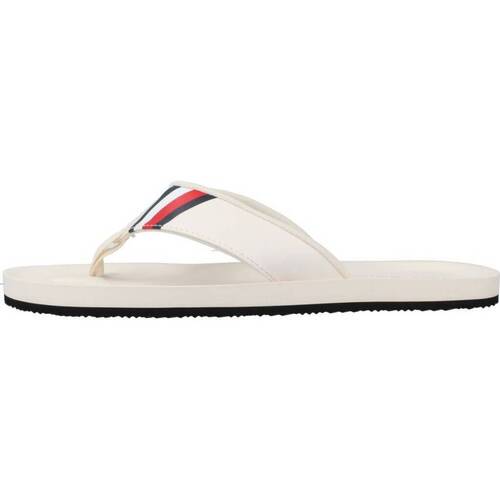 Chaussures Homme Tongs Tommy Hilfiger COMFORTABLE PADDED BEACH Blanc