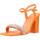 Chaussures Femme Longueur des jambes 23799M Orange