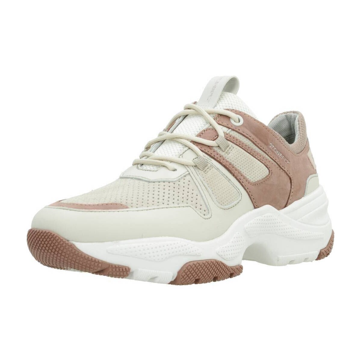 Chaussures Femme Baskets mode Stonefly FUTURA 10 NAPPA LTH Beige