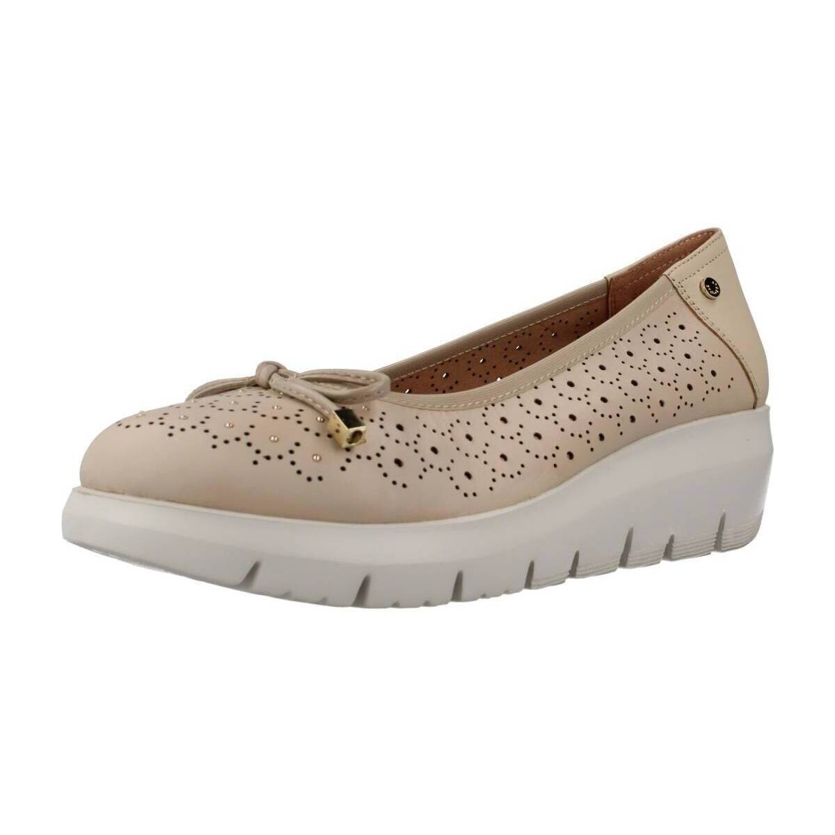 Chaussures Femme Ballerines / babies Stonefly PLUME 12 NAPPA LTH Beige