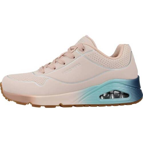 Chaussures Baskets mode Skechers UNO Rose