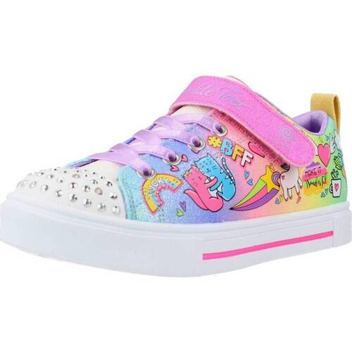 Chaussures Fille Baskets basses Skechers TWINKLE SPARKS Multicolore