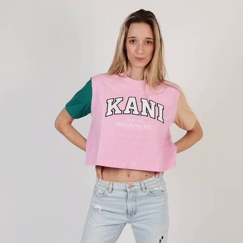 Vêtements Femme Chemises / Chemisiers Karl Kani SERIF CROP Rose
