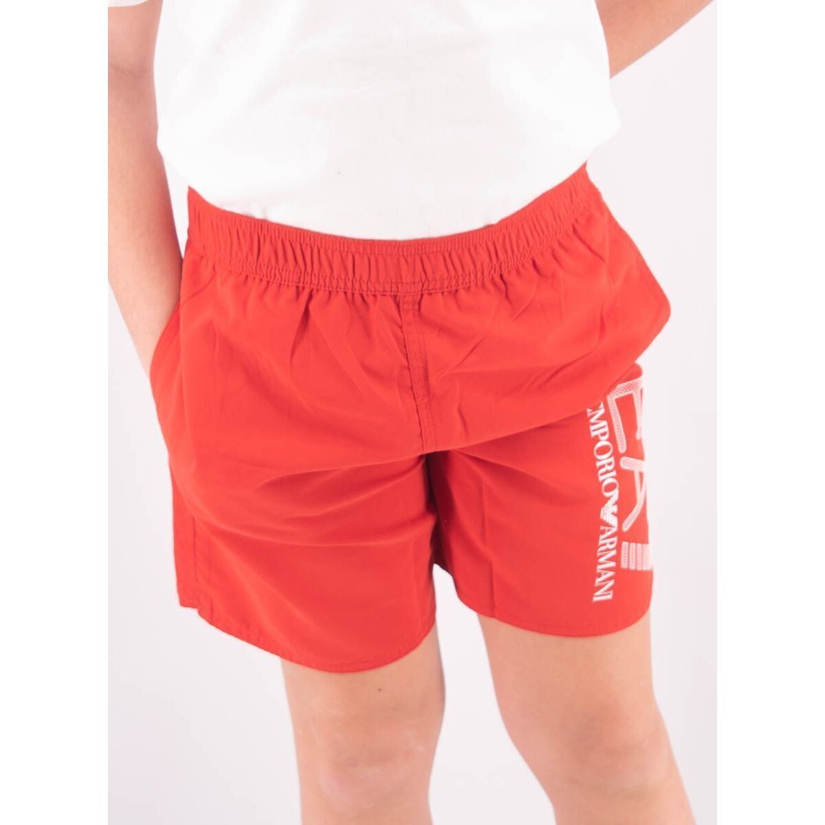 Vêtements Garçon Maillots / Shorts de bain Emporio ros Armani  Rouge