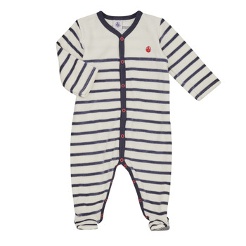 Vêtements Enfant Pyjamas / Chemises de nuit Petit Bateau LOUDRE Blanc / Marine
