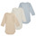 Vêtements Garçon Pyjamas / Chemises de nuit Petit Bateau BODY US ML PASTEL PACK X3 Bleu / Blanc / Beige