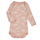Vêtements Fille Pyjamas / Chemises de nuit Petit Bateau BODY US ML CLOUDY PACK X3 Rose / Blanc