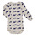 Vêtements Enfant Pyjamas / Chemises de nuit Petit Bateau BODY US ML BALEINE PACK X5 Multicolore