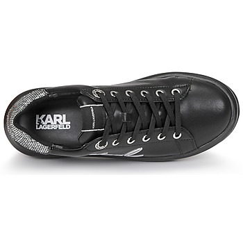 Karl Lagerfeld KAPRI SIGNIA LACE LTHR Noir / Argenté
