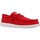 Chaussures Homme Baskets basses HEY DUDE WALLY SLUB Rouge