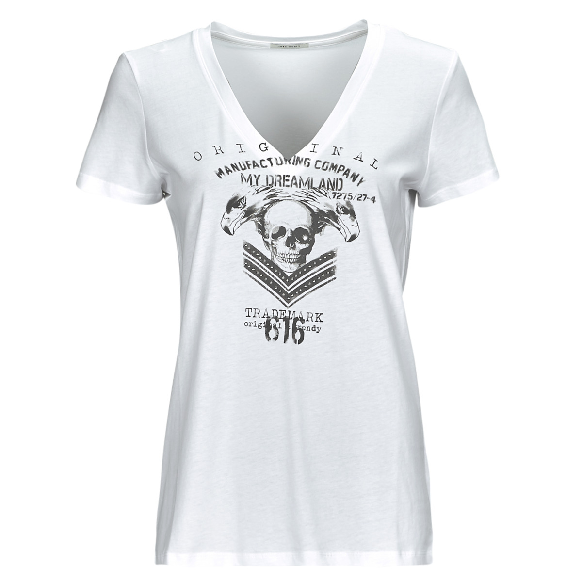Vêtements Femme T-shirts manches courtes Ikks BX10575 Blanc