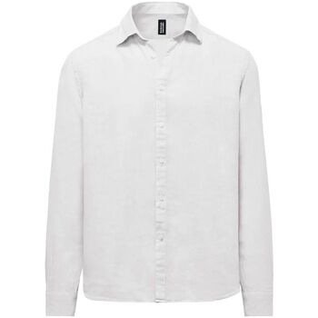 Vêtements Homme Chemises manches longues Bomboogie SM6402 T LI2-00 OPTIC WHITE Blanc