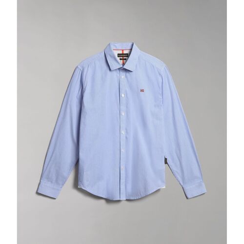Vêtements Homme Chemises manches longues Napapijri G-GRAIE NP0A4H1E-42S STRIPE Bleu