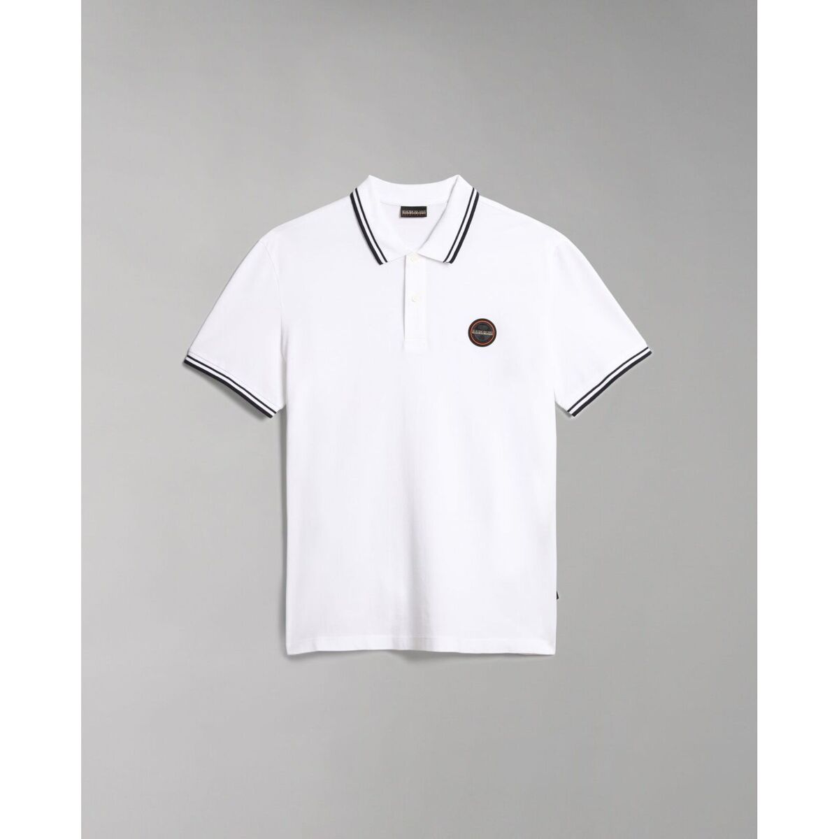 Vêtements Homme T-shirts & Polos Napapijri E-MACAS NP0A4H5Z-002 BRIGHT WHITE Blanc