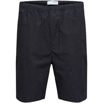 Vêtements Homme Elastic Shorts / Bermudas Selected 16088238 LOOSE LOIK-BLACK Noir