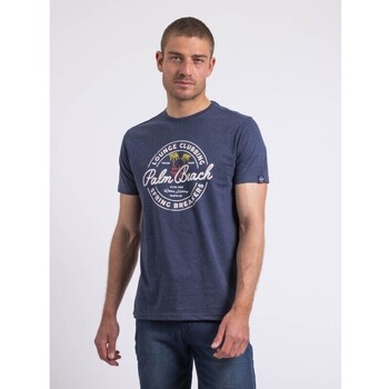 Vêtements T-shirts & Polos Ritchie T-shirt col rond NAKIWOK Bleu marine