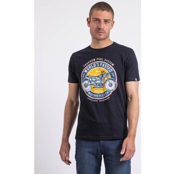 Vêtements T-shirts & Polos Ritchie T-shirt col rond NOUCAS Bleu marine