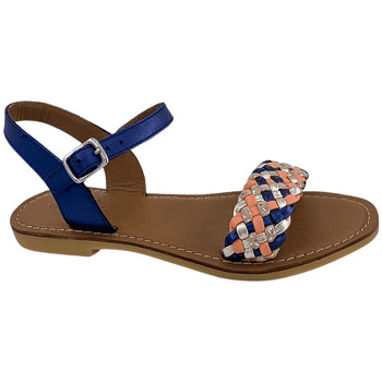 Chaussures Fille Sandales et Nu-pieds Shoo Pom Sandales Fille LAZAR KATE Bleu/Corail - Bleu