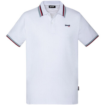 Vêtements Homme T-shirts & Polos Schott Polo  COTES Blanc