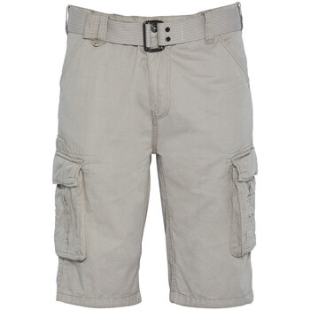 Vêtements Homme Shorts belted / Bermudas Schott MILITAIRE A CEINTURE Gris