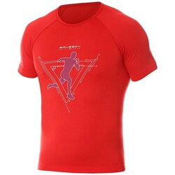 Vêtements Homme T-shirts manches courtes Brubeck Running Air Pro Rouge