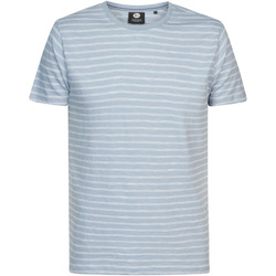Vêtements Homme T-shirts & Polos Petrol Industries T-Shirt Bleu Clair Rayé Bleu