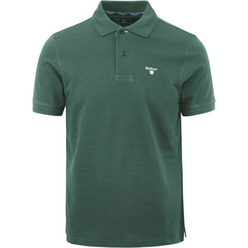 Vêtements Homme T-shirts & Polos Barbour Polo Tartan Piqué Vert Foncé Vert