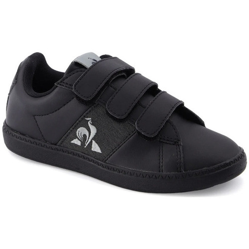 Chaussures Garçon Baskets mode Le Coq Sportif Courtclassic V 2 noir Noir