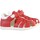 Chaussures Fille Sandales et Nu-pieds Geox Sandale Plate Cuir  Macchia Rouge