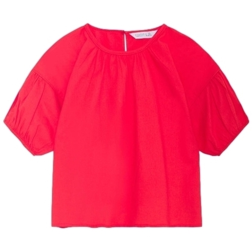 Vêtements Femme knitted v-neck vest sweater Compania Fantastica COMPAÑIA FANTÁSTICA Top 41042 - Red Rouge