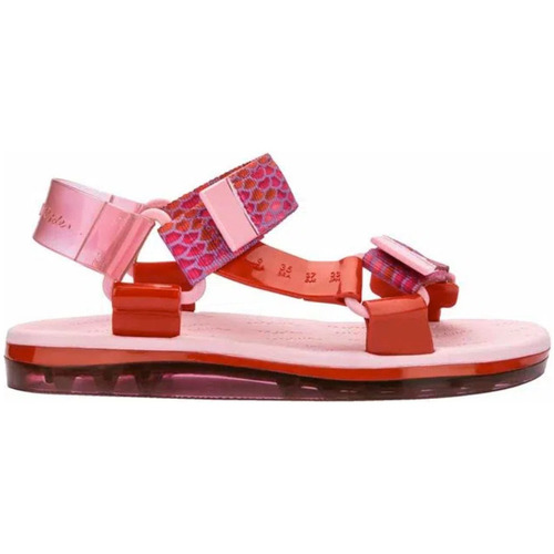 Chaussures Femme The Happy Monk Melissa Papete+Rider - Red/Pink Rose
