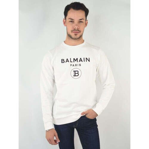 Vêtements Garçon Sweats ribbed Balmain  Blanc