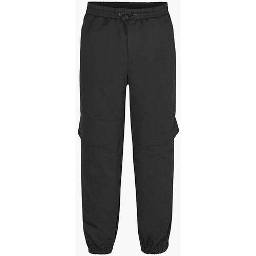Vêtements Garçon cotton tied-waist midi shirt dress Neutrals Calvin Klein Jeans  Noir