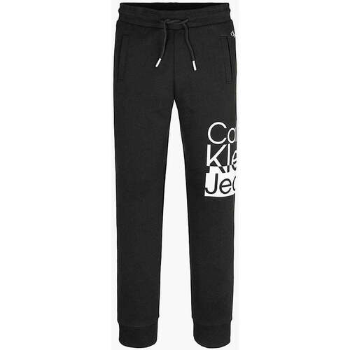 Vêtements Garçon haider ackermann black straight leg trousers item Calvin Klein Jeans  Noir