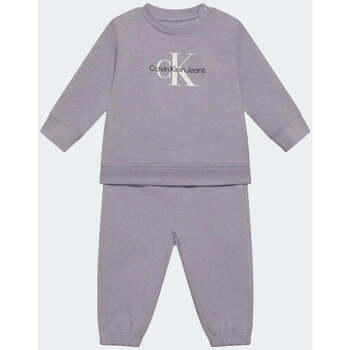 Vêtements Enfant Asymmetric Cotton Rib Dress Calvin Klein Jeans  Violet