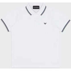 Vêtements Garçon T-shirts & Polos Emporio Armani  Blanc