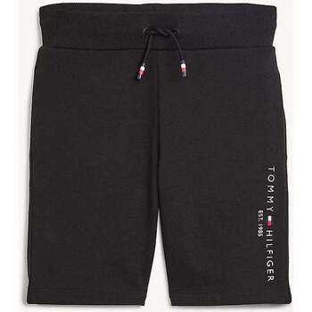 Vêtements Garçon Shorts check / Bermudas Tommy Hilfiger  Noir