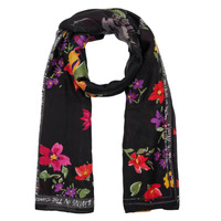 Accessoires textile Femme Echarpes / Etoles / Foulards Desigual FLORES PATCH Noir / Multicolore