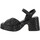Chaussures Femme Sandales et Nu-pieds Pon´s Quintana 10414 Cuir Tresse Femme Noir Noir