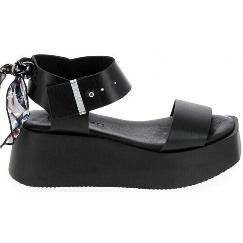 Chaussures Femme puma suede crush sneaker studs Goodstep Sandale GS4102 Noir Noir